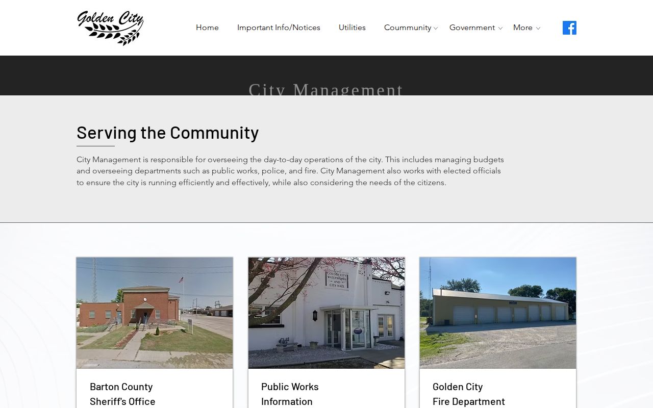 Barton County Golden City official sheriff-centered arrest-record route